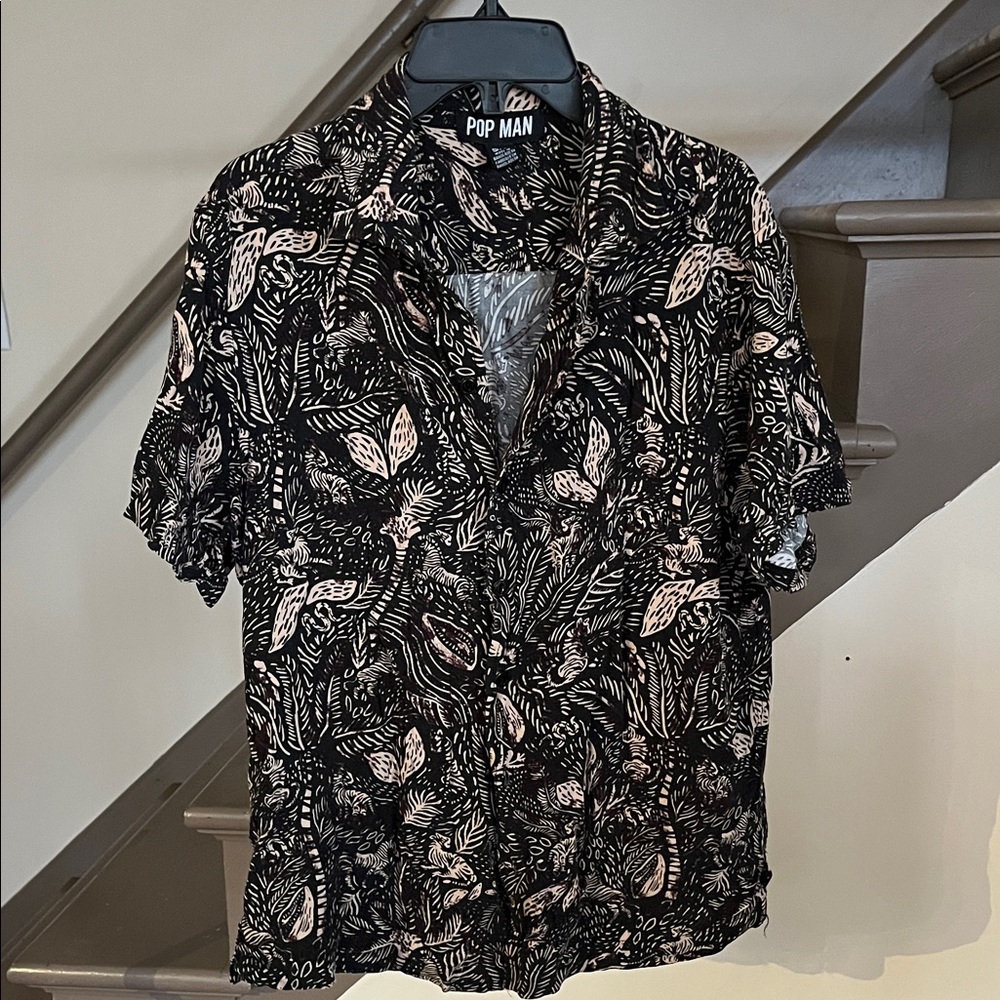 Pop Man abstract retro funky blouse